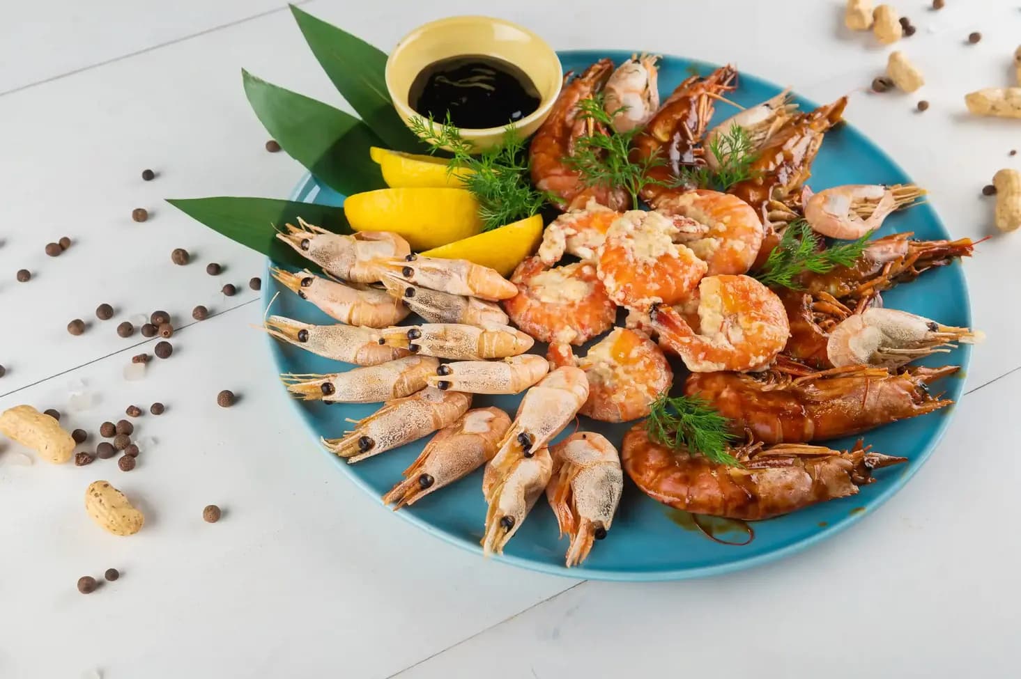 Сет с креветками