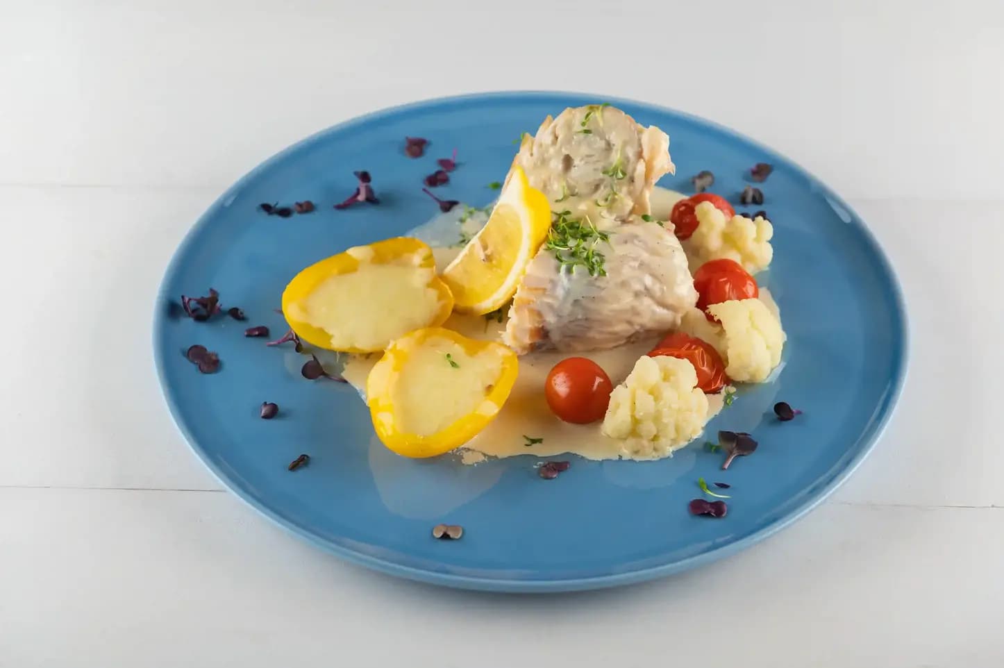 Филе трески на пару