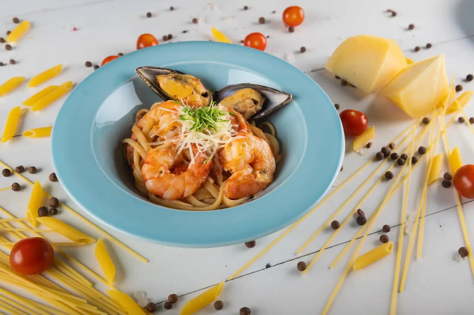 Лингуине с морепродуктами